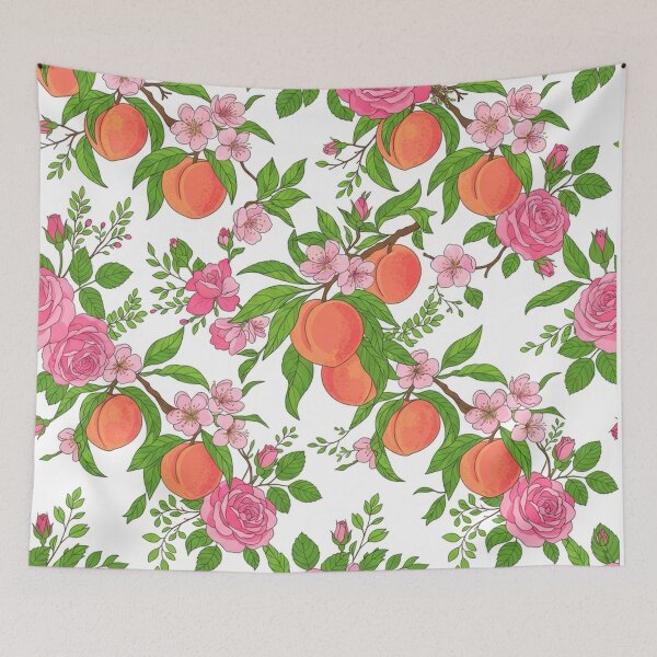 Item preview, Vintage Peach and Pink Roses Pattern    designed and sold by Owcomm.