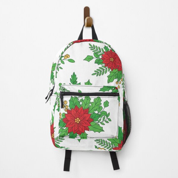 Item preview, Festive Poinsettia Floral Christmas Holiday Pattern designed and sold by Owcomm.