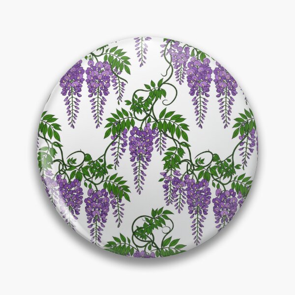 Item preview, Purple Wisteria Flowers Botanical Seamless Pattern designed and sold by Owcomm.