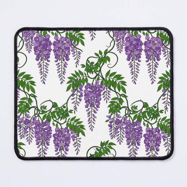 Item preview, Purple Wisteria Flowers Botanical Seamless Pattern designed and sold by Owcomm.