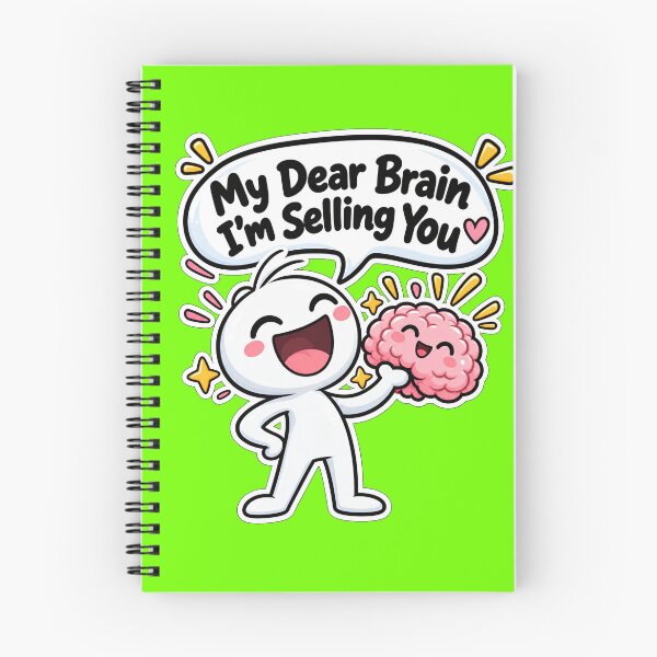 Item preview, My Dear Brain I’m Selling You – Funny Cute Brain Humor designed and sold by IMuDesigner.