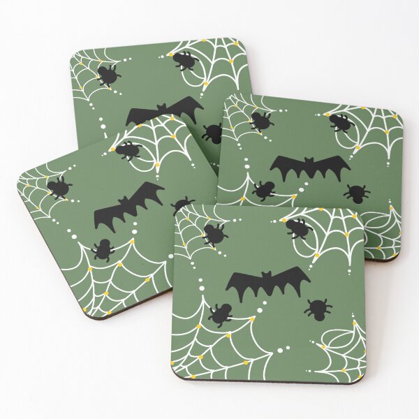 Item preview, Spooky Spider Web Bat Pattern designed and sold by MilkatTaklim153.
