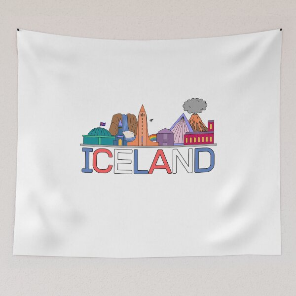 Item preview, Iceland - Iceland Stamp - Funny gifts for Iceland enthusiasts designed and sold by iX-Physio.