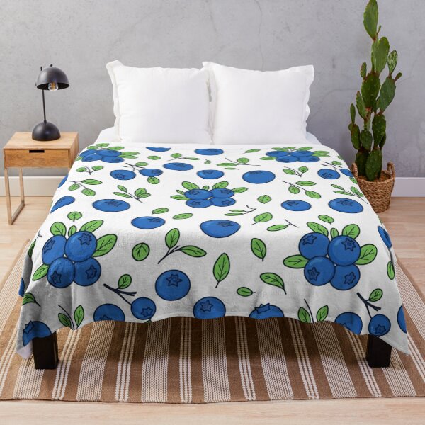 Item preview, Cute Blueberries Fruit Seamless Pattern Illustration designed and sold by Owcomm.
