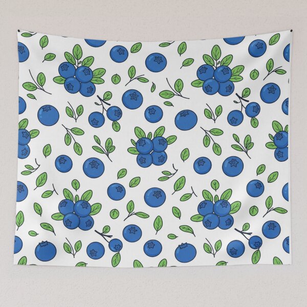 Item preview, Cute Blueberries Fruit Seamless Pattern Illustration designed and sold by Owcomm.