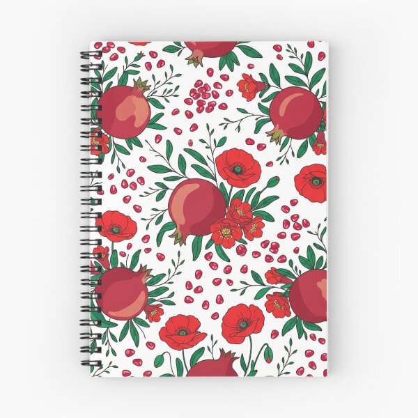 Item preview, Red Pomegranates and Red Poppies Botanical Pattern    designed and sold by Owcomm.