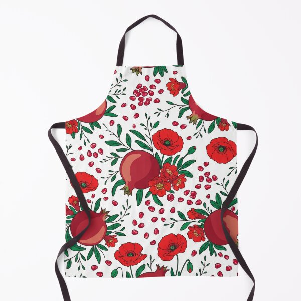 Item preview, Red Pomegranates and Red Poppies Botanical Pattern    designed and sold by Owcomm.