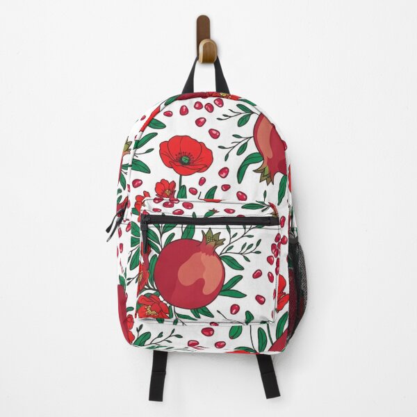 Item preview, Red Pomegranates and Red Poppies Botanical Pattern    designed and sold by Owcomm.