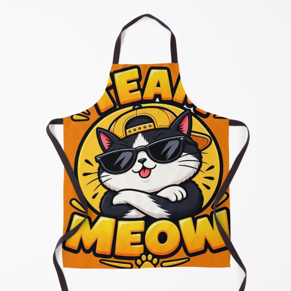 Item preview, Team Meow – Cool Cat with Sunglasses & Cap designed and sold by IMuDesigner.