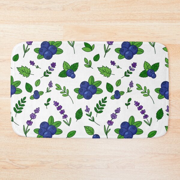 Item preview, Blueberry and Lavender Floral Botanical Pattern designed and sold by Owcomm.
