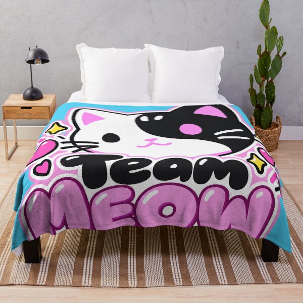 Item preview, Team Meow – Cute Black & White Kawaii Cat designed and sold by IMuDesigner.