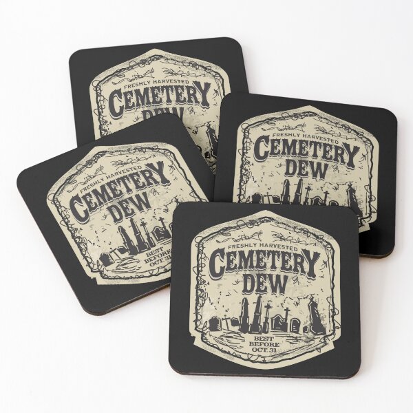 Item preview, Halloween Cemetery Dew potion bottle label design very rough and textured designed and sold by Jdawnink.