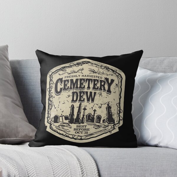 Item preview, Halloween Cemetery Dew potion bottle label design very rough and textured designed and sold by Jdawnink.