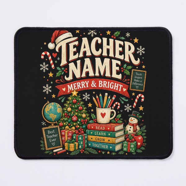Item preview, Personalized Christmas Teacher, Custom Teacher Name Gift, Comfort Colors Holiday Graphic Tee, Christmas Classroom  designed and sold by nouradesinger.