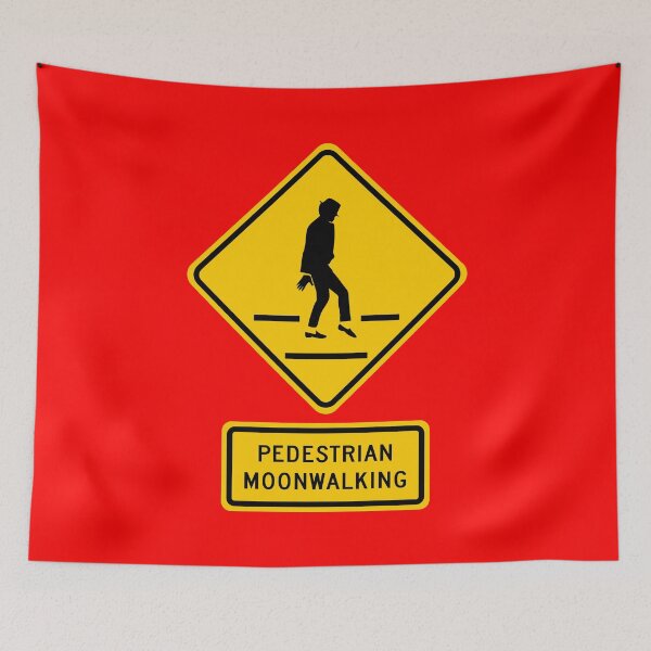 Item preview, Pedestrian Moonwalking Sign designed and sold by Karate Octopus.