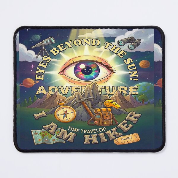 Item preview, Eyes Beyond the Sun Vintage Cosmic Hiker Adventure Time Traveler Destiny. designed and sold by Giulivo Store Graphic.
