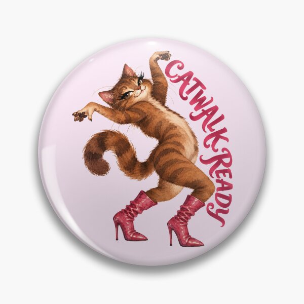 Item preview, Catwalk Ready - Sassy Cat in Heels designed and sold by aztrends.