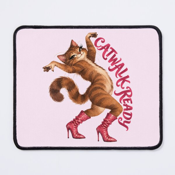 Item preview, Catwalk Ready - Sassy Cat in Heels designed and sold by aztrends.
