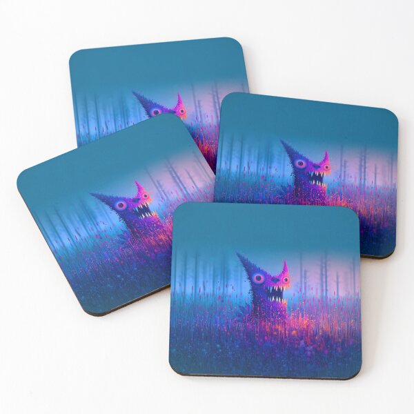 Item preview, Blue Glowing Creature Spooky Monster Art designed and sold by Lunat1kk.
