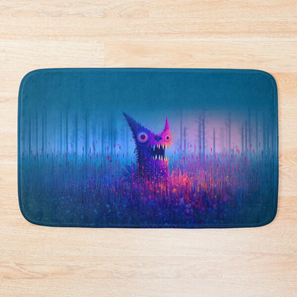 Item preview, Blue Glowing Creature Spooky Monster Art designed and sold by Lunat1kk.