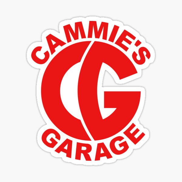 Round Logo Red Sticker