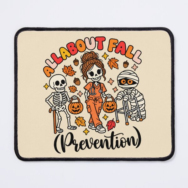 Item preview, All About Fall Prevention Halloween Nurse Skeleton Humor designed and sold by AmiGraph.