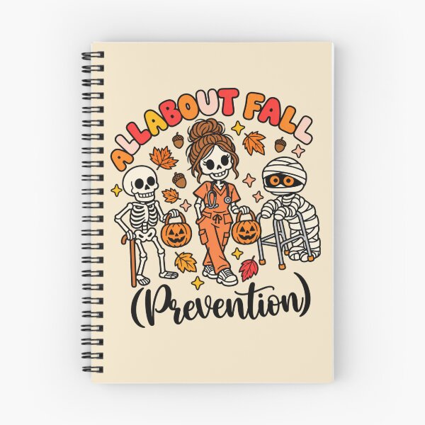 Item preview, All About Fall Prevention Halloween Nurse Skeleton Humor designed and sold by AmiGraph.