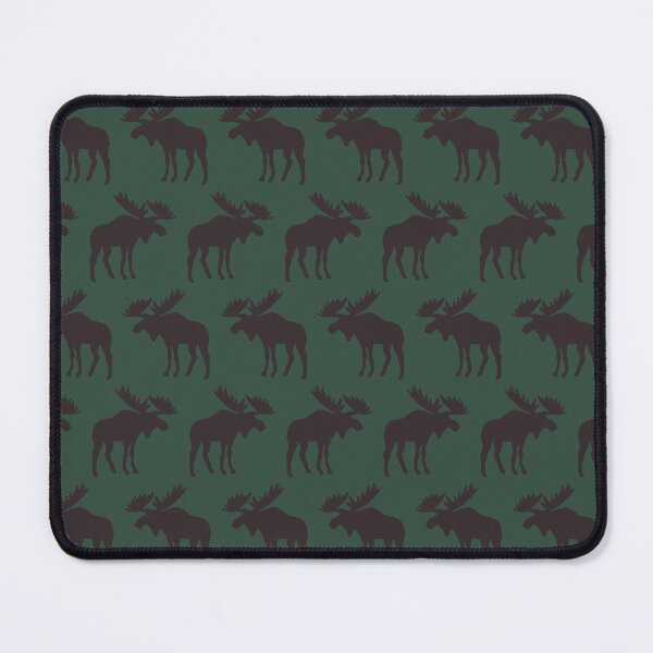 Item preview, Mini Moose in Pine Green + Brown designed and sold by YesterdayColl.