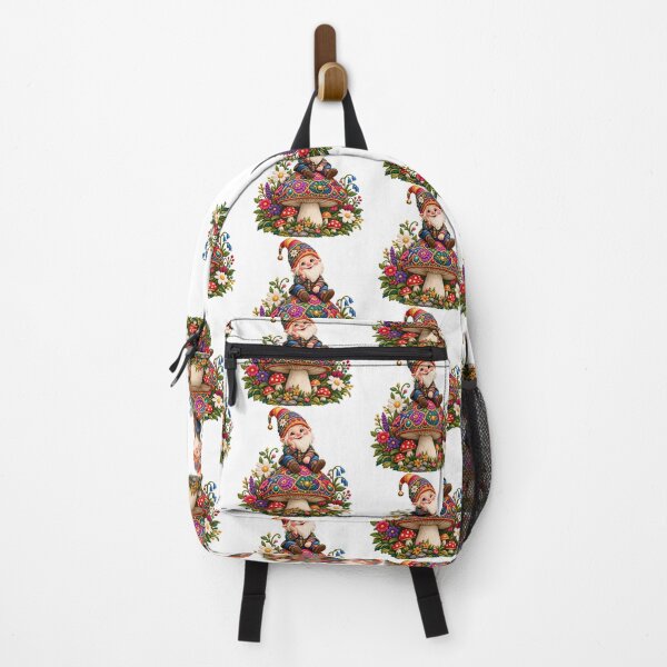 Item preview, Whimsical Gnome Mushroom Embroidery Garden Fantasy designed and sold by HoMya.