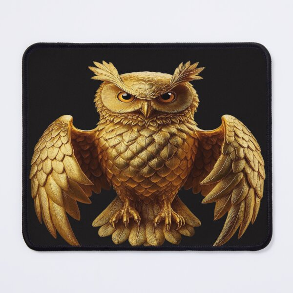 Item preview, gold owl designed and sold by pksart1.