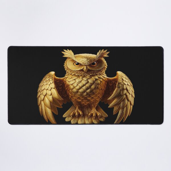 Item preview, gold owl designed and sold by pksart1.
