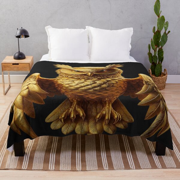 Item preview, gold owl designed and sold by pksart1.