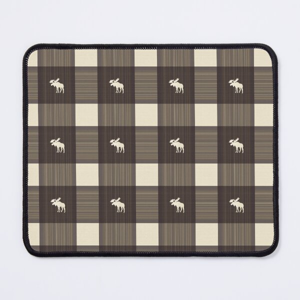 Item preview, Cabincore Cutout Tartan in Moose Brown designed and sold by YesterdayColl.