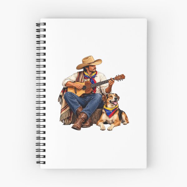 Item preview, Llanero venezolano tocando cuatro, con su perro. designed and sold by FootprintofLove.