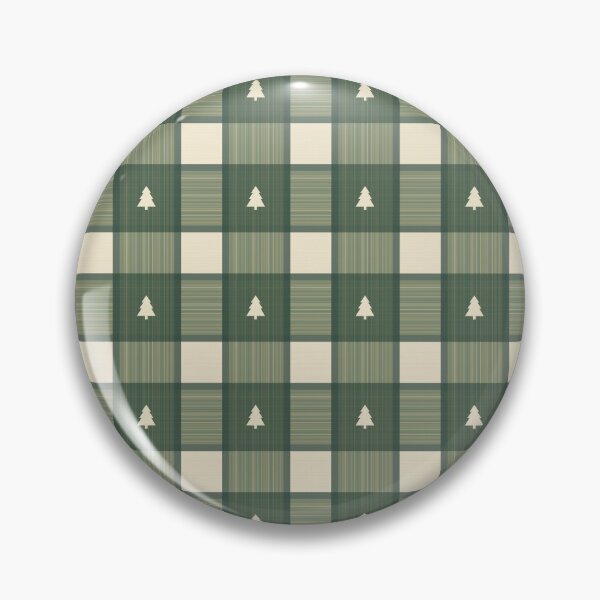 Item preview, Cabincore Cutout Tartan in Pine Tree Green designed and sold by YesterdayColl.