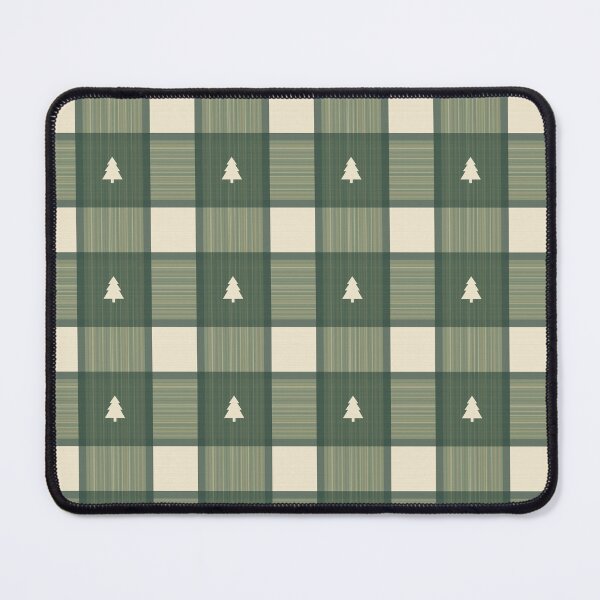 Item preview, Cabincore Cutout Tartan in Pine Tree Green designed and sold by YesterdayColl.