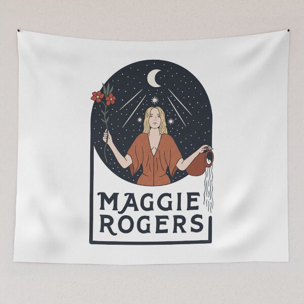 Item preview, Maggie Rogers Pouring Water Under Stars designed and sold by KristiTaylorArt.