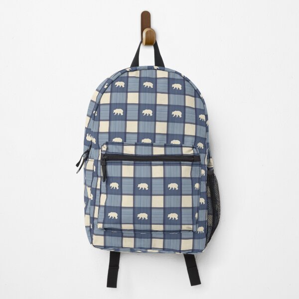 Item preview, Cabincore Cutout Tartan in Polar Bear Blue designed and sold by YesterdayColl.
