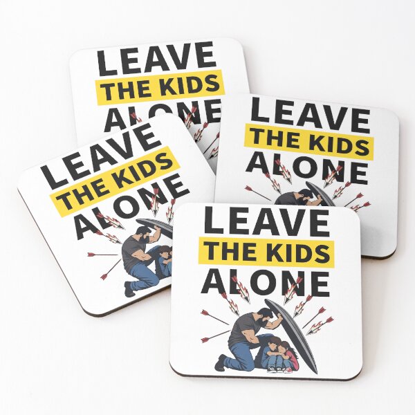 Item preview, Leave The Kids Alone Bearded Man Shielding Children Arrows designed and sold by KristiTaylorArt.