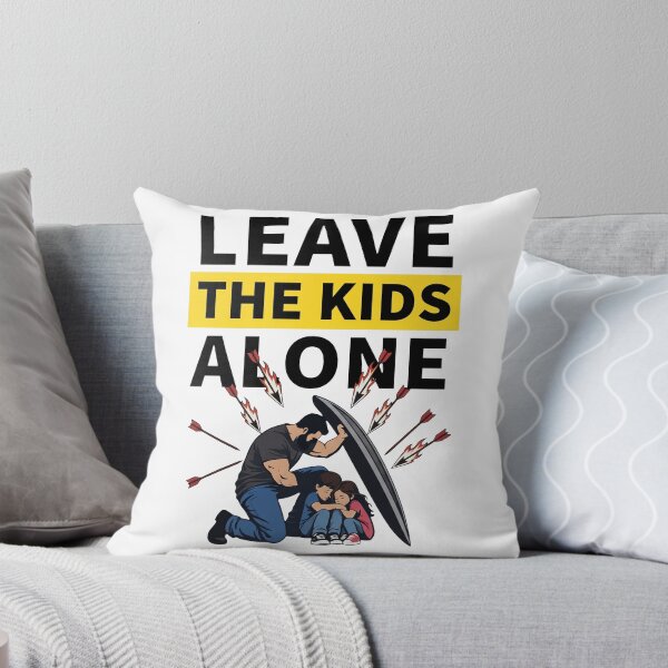 Item preview, Leave The Kids Alone Bearded Man Shielding Children Arrows designed and sold by KristiTaylorArt.