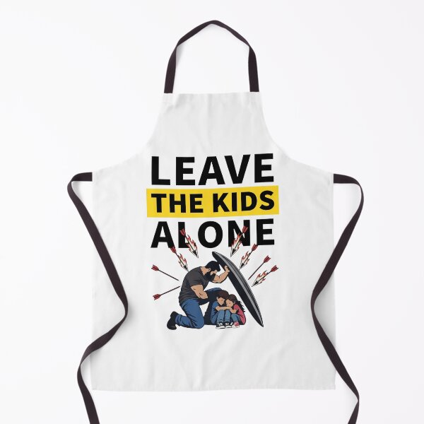 Item preview, Leave The Kids Alone Bearded Man Shielding Children Arrows designed and sold by KristiTaylorArt.