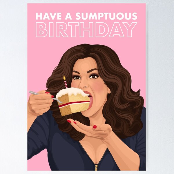 Item preview, Nigella Lawson Sumptuous Birthday Card designed and sold by The Home Of Pink Peach.