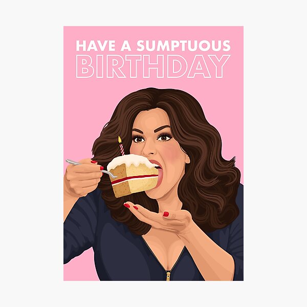 Item preview, Nigella Lawson Sumptuous Birthday Card designed and sold by The Home Of Pink Peach.