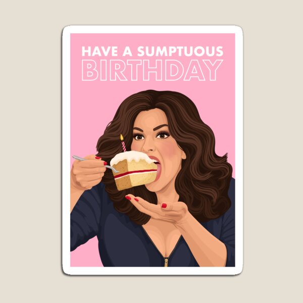 Item preview, Nigella Lawson Sumptuous Birthday Card designed and sold by The Home Of Pink Peach.