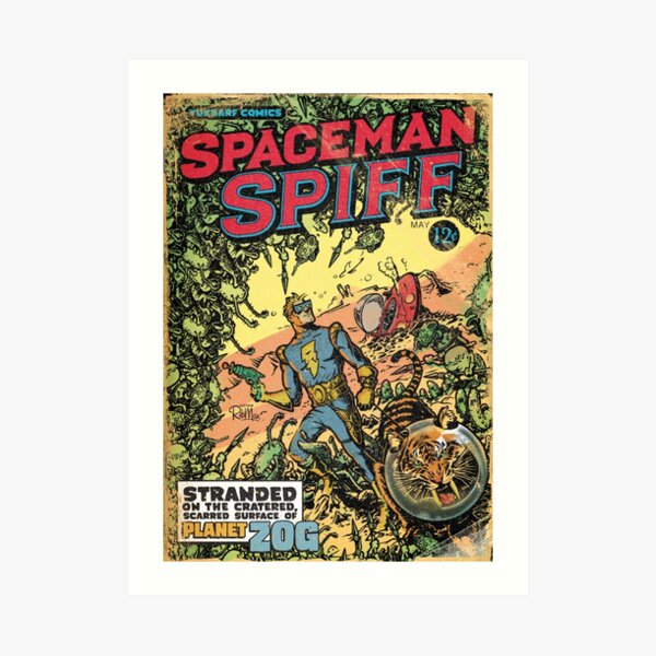 Calvin: The Spiffy Spaceman Art Print