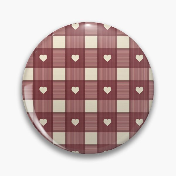 Item preview, Cabincore Cutout Tartan in Heart Red designed and sold by YesterdayColl.