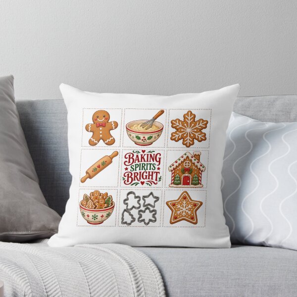 Item preview, Baking Spirits Bright Cute Christmas Baker Holiday Grid designed and sold by Whirx.
