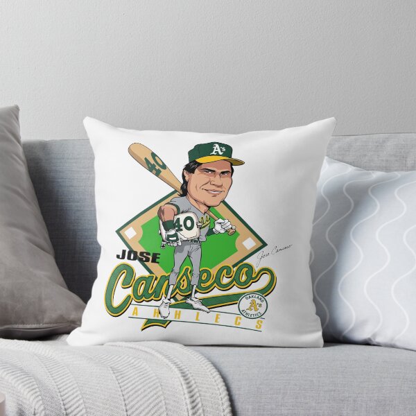 Item preview, Jose Canseco Oakland Athletics Holding Base Caricature designed and sold by KristiTaylorArt.