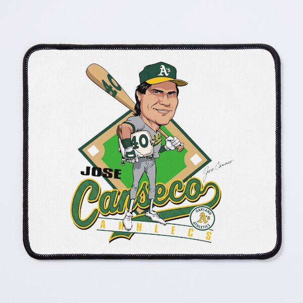 Item preview, Jose Canseco Oakland Athletics Holding Base Caricature designed and sold by KristiTaylorArt.