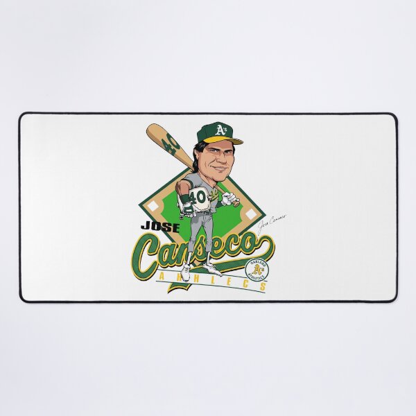 Item preview, Jose Canseco Oakland Athletics Holding Base Caricature designed and sold by KristiTaylorArt.
